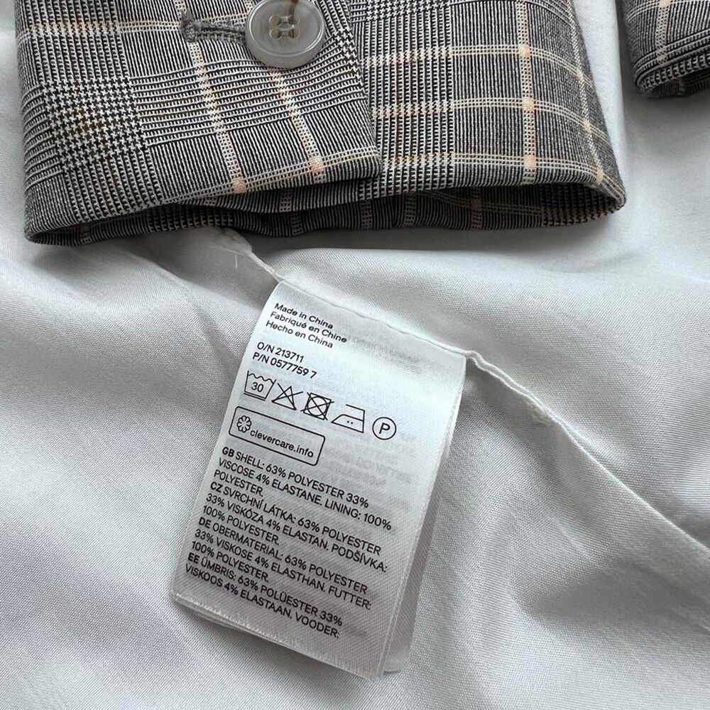 Preppy Plaid Double Breasted Blazer Women's Size 6 - Picture 6 of 8